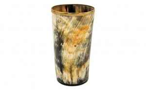 Grande tasse en corne de Viking fabriquée à la main Artisanat naturel fabriqué à partir de corne véritable - Product Image 5