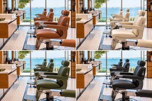 Fauteuil de Barbier Moderne et Durable en Similicuir avec Base Hydraulique Réglable en Hauteur – Mobilier de Salon de Beauté à Usage Commercial pour Barbier - Product Image 4