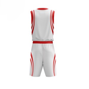 Conjunto de Uniforme de Baloncesto Unisex, Diseño Personalizado, Jersey Corto Transpirable, 100% Poliéster, Antibacteriano, Secado Rápido, Precio al por Mayor - Product Image 4