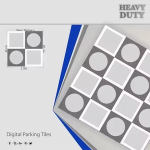 Vistaar <b>Ceramic</b> Porcelain Heavy Duty 40x40cm Outdoor Parking Tiles for Home Office Hospital Apartment Hotel Outdoor Area - Product Image 3