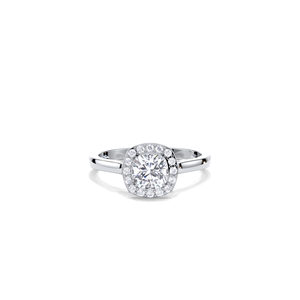 Anillo de Compromiso con Diamante Corte Cojín de 1.16CT, Plata de Ley 925, Anillo de Novia Clásico - Product Image 1