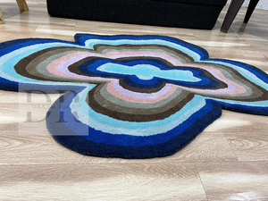 Franky 100% pure laine grande taille moderne décor de sol de maison tapis tufté à la main avec des ensembles de tapis à motif abstrait irrégulier - Product Image 6