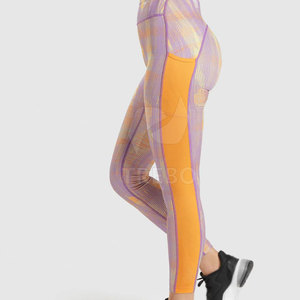 Leggings de yoga pour femmes à taille haute élastique, respirants, légers, à séchage rapide, motif uni, pantalon de fitness, nouveau design - Product Image 3