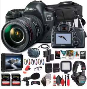 ชุดอุปกรณ์กล้อง5D Mark IV DSLR ของแท้, กล้อง DSLR พร้อม24-105มม. เลนส์ f/ 4L II 1483C010มัดสำหรับมืออาชีพ - Product Image 6