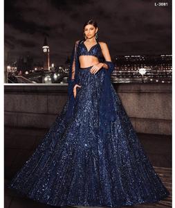 ชุดเลเฮนกาอินเดียที่สวยงามที่สุด ประดับด้วยเลื่อมและงานปักดิ้น  คอลเลคชั่นชุดเลเฮนกาโชลีสำหรับงานแต่งงานและงานเทศกาล - Product Image 1