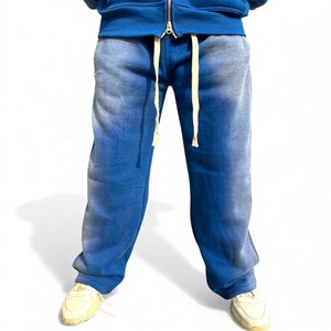 Sweat-shirt à capuche en molleton de coton français surdimensionné à double couche imprimé à coupe régulière personnalisée - Product Image 5