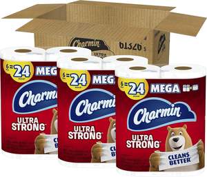 Papel higiénico Charmin Ultra Strong, 18 mega rollos, 286 hojas por rollo - Product Image 6