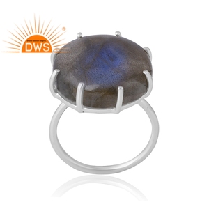 Latest Design 925 Sterling Silver Natural <b>Labradorite</b> Gemstone <b>Ring</b> Custom Jewelry For Women Gift For Her - Product Image 1