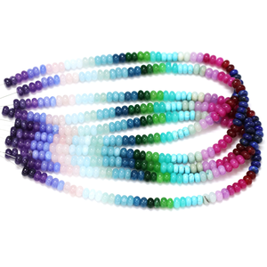 Cuentas de Cuarzo Peacock Rondelle: Gemas Lisas de Calidad AAA para Joyería (7-8mm) - Product Image 6