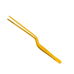 20cm Long Stainless Steel Kitchen Tongs Precision Serrated Tips Tweezers for Cooking <b>BBQ</b> Seafood & Plating for Chefs Use - Product Image 4