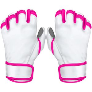 Los mejores guantes de bateo de béisbol de puño corto con logotipo personalizado, guantes de bateo de cuero genuino profesionales a granel al por mayor para jóvenes adultos - Product Image 2