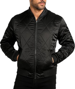 High Quality Custom Design Stand Collar Bomber Jacket Men's Plus Size Jacket - Product Image 1