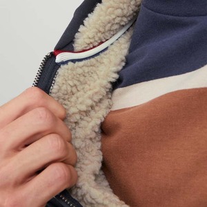 <b>Men</b> Winter Cotton <b>Fleece</b> Casual <b>Thick</b> Warm Lined Windproof Eco-Friendly Zipper Pullover Hoodies - Product Image 5