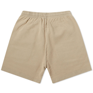 Pantalones cortos lisos vintage de alta calidad personalizados OEM para mujer, pantalones cortos informales personalizados con cintura elástica y logotipo 100% de algodón para mujer, Unisex - Product Image 4