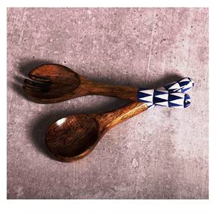 Hot Selling Item Accessories Acacia <b>Salad</b> <b>Server</b> Set Eco-Friendly Dishwasher Safe <b>Salad</b> Tools Home Kitchen Made in India - Product Image 2