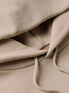 เสื้อมีฮู้ดผ้า100% แบบสวมหัวสำหรับผู้ชายผ้าฝ้ายออร์แกนิกปรับแต่งแบรนด์ของคุณเอง - Product Image 6