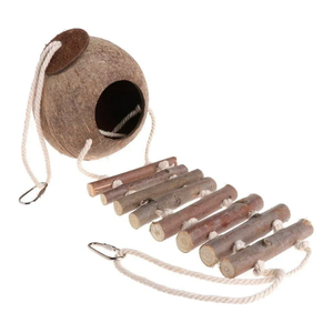 HOT BRAND 2025 NATURAL COCO SHELL BIRD HOUSE para MASCOTAS EXPORTACIÓN de VIETNAM - Product Image 3