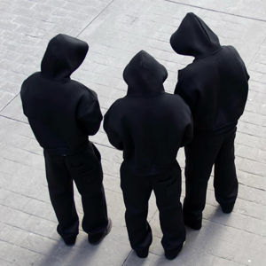 100% coton épaules tombantes surdimensionné hommes Boxy hommes pull à capuche respirant 100% coton polaire hommes sweats à capuche - Product Image 4