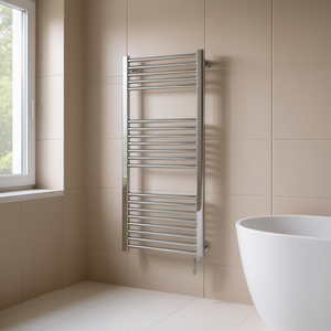 Radiador Ercos Opera Chrome 600 x 1650 mm, Elegante Toallero - Product Image 3