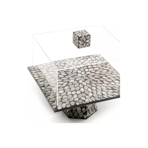 Plateaux rectangulaires artisanaux de luxe en nacre, magnifiques plateaux de Table, plateau de service haut de gamme - Product Image 3