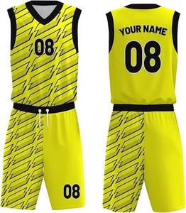 Fournisseur en gros de maillots de basket-ball à sublimation tendance, 100% polyester, uniformes d'équipe personnalisés de haute qualité - Product Image 1