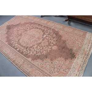 Tapis turc vintage, tapis de 5,2 x 9 pieds, tapis persan rouge brun - Product Image 4