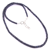 Perles de saphir bleu naturel facettées rondes plaquées or, cadeau de mariage tendance pour colliers de joaillerie fine