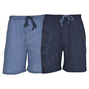 Pantalones Cortos Deportivos de Lona para Hombre, Diseño con Logotipo Personalizado, Elegantes, Casuales, Cómodos, Cintura Elástica, 100% Algodón, Color Sólido, en Venta - Product Image 1