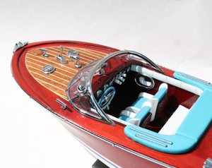 BARCOS DE MADERA CLÁSICOS PINTADOS SUPER RIVA AQUARAMA-BARCO DE MADERA HECHO EN VIET NAM-ENTREGA RÁPIDA-EN CUALQUIER COLOR - Product Image 2