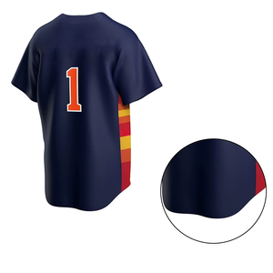 Camiseta de Béisbol Unisex OEM, Personalizable con Nombre y Número del Equipo, Bordado, Tallas Grandes, Uniforme Deportivo Cómodo, Venta al Por Mayor - Product Image 6