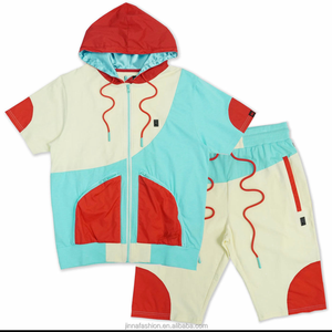 Ensemble sweats à capuche sportifs et short 100 coton pour hommes Pakistan Made Fitness Apparel Logo personnalisé deux pièces Gym Outfit Durable - Product Image 3