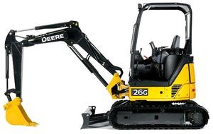 Miniexcavadora 1 tonelada 1,2 toneladas miniexcavadora accesorios 2023 <span class=keywords><strong>JOHN</strong></span> DEER 26G EXCAVADORA COMPACTA - Product Image 2