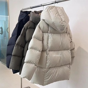 Mùa Đông 90% Trắng Vịt Xuống Áo Khoác Phụ Nữ 2024 Thời Trang Nữ Dày Ấm Áp Fluffy Parkas Lỏng Quá Khổ Áo Khoác - Product Image 2
