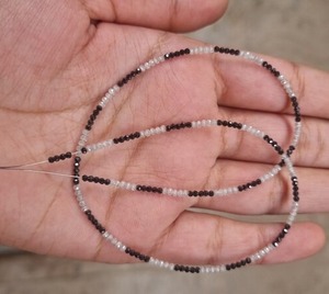 2 MM Black White <b>Moissanite</b> Beads Faceted Beads Customize Jewelry <b>Loose</b> Diamond <b>Moissanite</b> Mangalsutra <b>Moissanite</b> Jewelry - Product Image 3