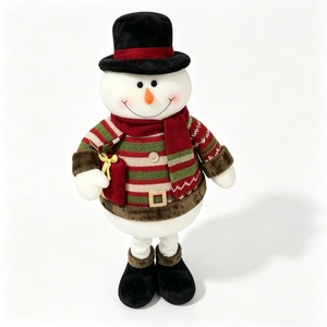 Muñeco de Nieve de Peluche Personalizado, Muñeco de Nieve de Peluche Navideño, Figura de Muñeco de Nieve Independiente, Decoración de Invierno de Peluche - Product Image 1