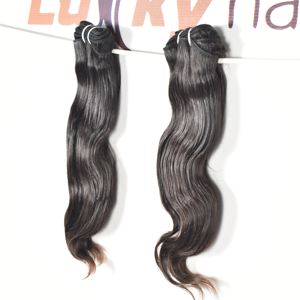 Vente en gros pas cher naturel vietnamien noir vierge sans traitement chimique cuticule aligné faisceaux vague de corps brut tissage de cheveux humains - Product Image 4