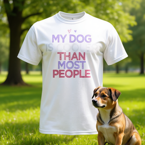 Il mio cane è più cool di molti altri, maglietta con design a cuore colorato - Product Image 3