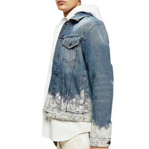 Veste de moto en toile vintage personnalisée Veste à capuche en jean pour hommes - Product Image 4