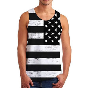 Camiseta sin mangas de entrenamiento de gimnasio de algodón de alta calidad OEM para hombre, Camiseta deportiva transpirable con tirantes, técnica lavada informal con logotipo personalizado - Product Image 6