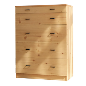 Coffre en bois élargi à 5 tiroirs - Product Image 1