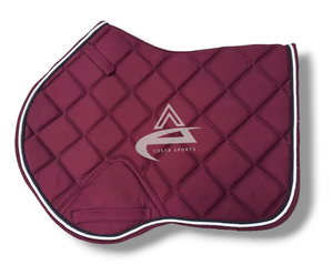 High Quality Cotton Fabric Equestrian Jumping <b>Saddle</b> <b>Pad</b> with Polycotton Lining for Horses - Product Image 1