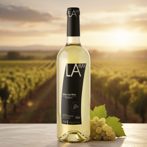 Laray khô rượu vang trắng airen & macabeo giống 11% vol Rượu Nhập cảnh cấp 075lt Tây Ban Nha - Product Image 2