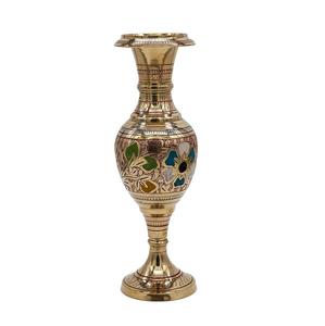 Florero de latón decorativo de estilo floral de latón OEM ODM personalizado de larga duración para el hogar florero de latón caro Macetas - Product Image 3