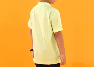 Temporada de verano Casual amarillo limón 100 piqué de algodón peinado para Polo para niños hombres manga corta bordado personalizado de talla grande - Product Image 6