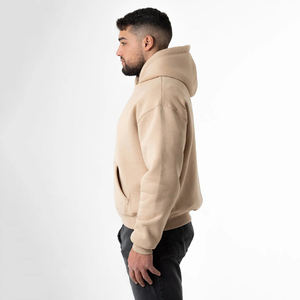 Sweats à capuche surdimensionnés 100% coton pour hommes avec logo personnalisable Saison d'hiver Couleur unie Impression numérique Sweatshirts de conception - Product Image 2