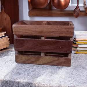 Porte-cuillères en bois classique et élégant à trois niveaux réglable avec finition brillante pour une capacité de rangement accrue Prix de gros - Product Image 5