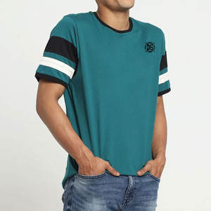 Top Tendance Hommes 100% Coton Streetwear T-Shirt Dernière Collection Impression Numérique Tissu Tricoté Teint Uni Prix Raisonnables - Product Image 3