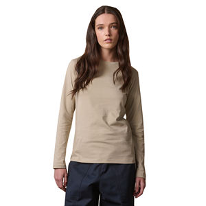 Camiseta de estilo casual de manga larga para mujer, de secado rápido y transpirable para verano, moda sencilla, teñida Lisa para uso diario - Product Image 1