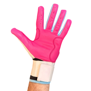 Nuevo diseño de piel de vaca Cabretta cuero puño largo guantes de bateo de béisbol hechos a medida Softball guantes deportivos de bateo - Product Image 2