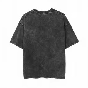 T-shirt à design boxy surdimensionné lavé à l'acide pour homme 100% coton Premium Anti-rides à manches courtes Anti-rides qualité supérieure - Product Image 3